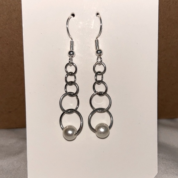 Handmade drop earrings. - Picture 2 of 2